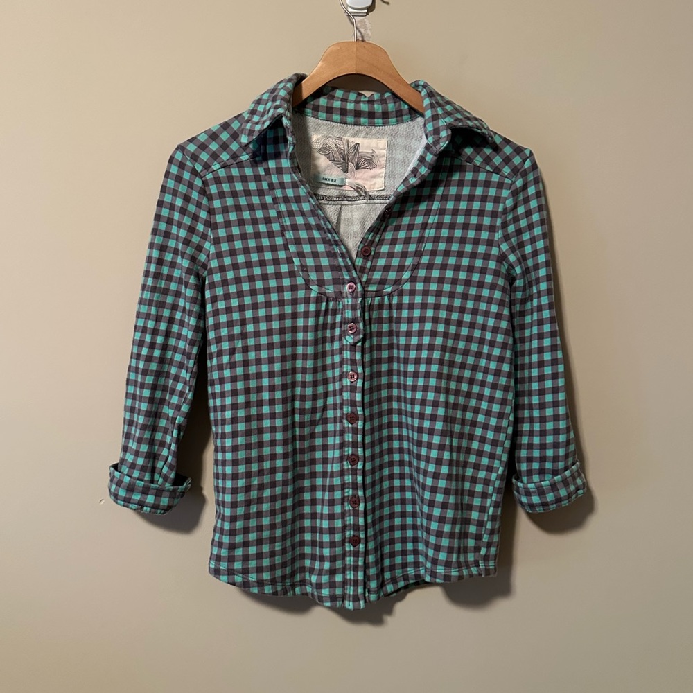 Urban Outfitters Kimchi Blue Flannel Button Up - Picture 2 of 3